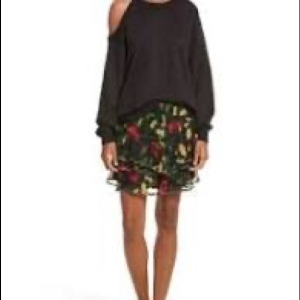 Grey Jason Wu Asymmetrical Cold Shoulder Sweatshi… - image 2